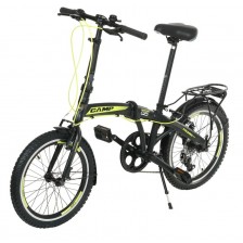 Сгъваем градски велосипед CAMP - Q10, 20", черен/жълт