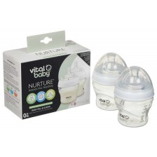 Шишета за хранене Vital Baby - Anti-Colic, 150 ml, 0+ месеца, 2 броя
