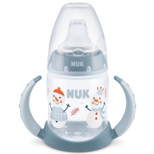 Шише за сок Nuk First Choice - Snow, 150 ml, сиво -1