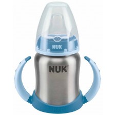 Шише от неръждаема стомана Nuk First Choice - 125 ml, синьо -1
