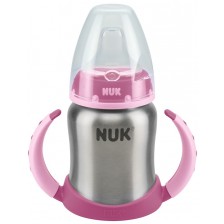 Шише от неръждаема стомана Nuk First Choice - 125 ml, розово -1