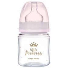 Антиколик шише Canpol Easy Start - Royal Baby, 120 ml, розово