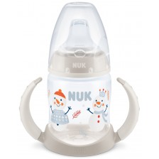 Шише за сок Nuk First Choice - Snow, 150 ml, бежово -1