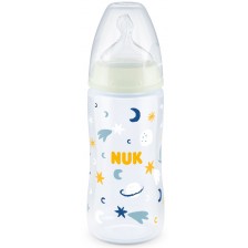 Шише Nuk First Choice - Temperature control, звезди, 6-18 месеца