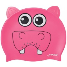 Силиконова шапка за плуване Finis - Животни, хипопотам