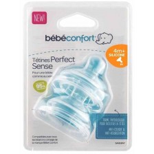 Силиконови резервни биберони Bebe Confort - Perfect Sense, р-р L, 4 m+, 2 броя
