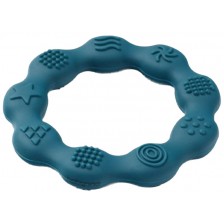 Силиконова гризалка Babyono - Ring, синя -1