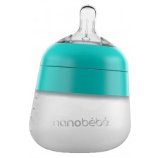 Силиконова бутилка Nanobebe - Flexy, 150 ml, минт -1
