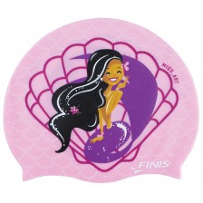 Силиконова шапка за плуване Finis - Русалка, розова