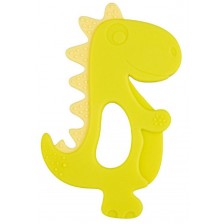 Силиконова чесалка Canpol - Dinosaur, жълта