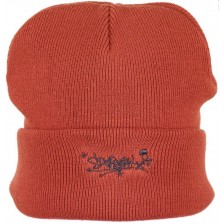 Скейтърска шапка от органичен памук Sterntaler - 55 cm, 4-6 години, червена -1