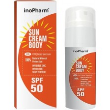 InoPharm Слънцезащитен крем за лице, SPF50, 30 ml -1