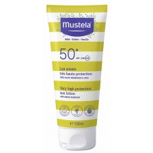 Слънцезащитен лосион Mustela - SPF 50+, 100 ml