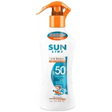 Слънцезащитно спрей мляко Baby Crema - SPF 50, Sun Like, 200 ml -1
