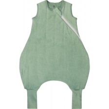 Спално чувалче с крачета Bio Baby - Oт органичен памук, 2.5 Тog, 70 cm, 6-12 м, зелено