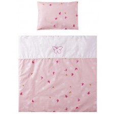 Спален комплект за люлки Lorelli - First Dreams, Пеперуди, розово