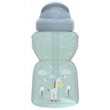 Спортна бутилка Lorelli Baby Care - Animals, 325 ml, зелено -1