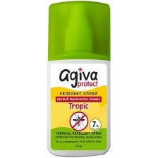 Спрей против ухапване от комари Agiva Protect Tropical - За цялото семейство, 75 ml