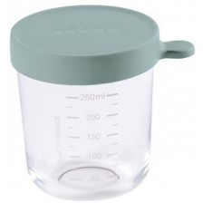 Стъклен контейнер Beaba - Евкалипт, 250 ml -1