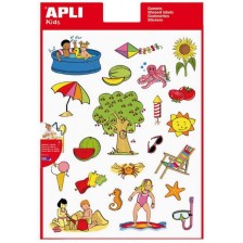 Комплект стикери APLI - Лято, 66 броя -1