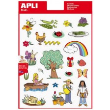 Комплект стикери APLI - Пролет, 66 броя
