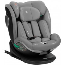Столче за кола KikkaBoo - i-Drive, i-Size, 40-150 cm, светлосиво  -1