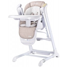 Столче за хранене и люлка 2 в 1 Caretero - Indigo, Beige  -1