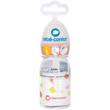 Стъклена бутилка Bebe Confort - Emotion, 110 ml, Jungle Vibes