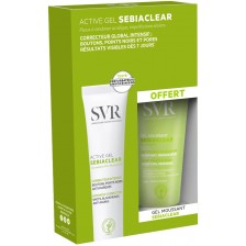SVR Sebiaclear Комплект - Активен гел и Измивна пяна, 40 + 55 ml (Лимитирано)