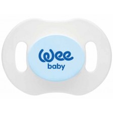 Светеща залъгалка Wee Baby - Синя, 0-6 месеца