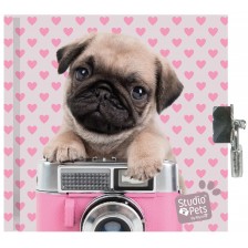 Таен дневник Paso Studio Pets - Куче с фотоапарат, 80 листа -1