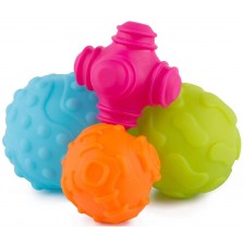 Тактилни релефни топки Playgro, 4 броя -1