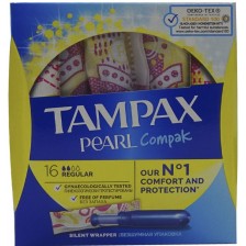 Тампони с апликатор Tampax - Normal Pearl, 16 броя