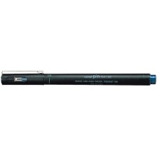 Тънкописец Uni Pin - PINCS05-200, скосен връх, 0.5 mm, син -1