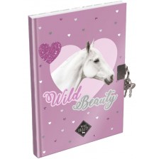 Таен дневник с катинар Lizzy Card Wild Beauty Purple - A5
