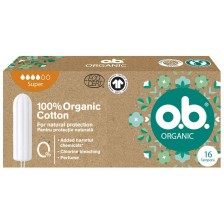 Тампони o.b. - Organic, Super, 16 броя