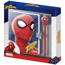 Таен дневник с химикалка Karactermania Spider-Man - Sides -1