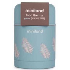Термос за храна Miniland - Terra, Palms,  600 ml -1