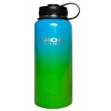 Термос Kanche - пътувай с мен, синьо-зелен, 960 ml