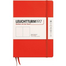 Тефтер Leuchtturm1917 New Colours - А5, бели листове, Lobster, твърди корици -1