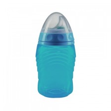 Тенировъчна чашка със стоп клапа Baby Nova - 300 ml, светлосиня