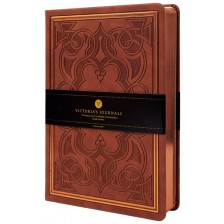 Тефтер Victoria's Journals Old Book - А5, тъмнокафяв -1