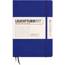 Тефтер Leuchtturm1917 New Colours - А5, на точки, Ink, твърди корици -1
