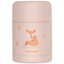 Термос за храна Miniland - Candy, 600 ml, розов -1