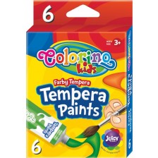 Темперни бои Colorino Kids - 6 цвята, в туби