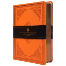 Тефтер Victoria's Journals Old Book - В6, оранжев -1