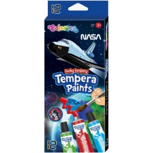Темперни бои в тубички Colorino NASA - 12 цвята x 12 ml -1