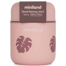 Термос за храна Miniland - Terra, Leaves, 280 ml