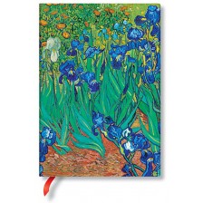 Тефтер Paperblanks Van Goghs Irises - 13 х 18 cm, 72 листа -1