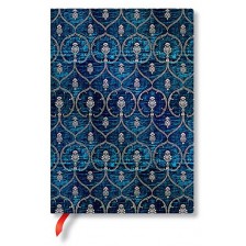 Тефтер Paperblanks Blue Velvet - 13 х 18 cm, 88 листа -1